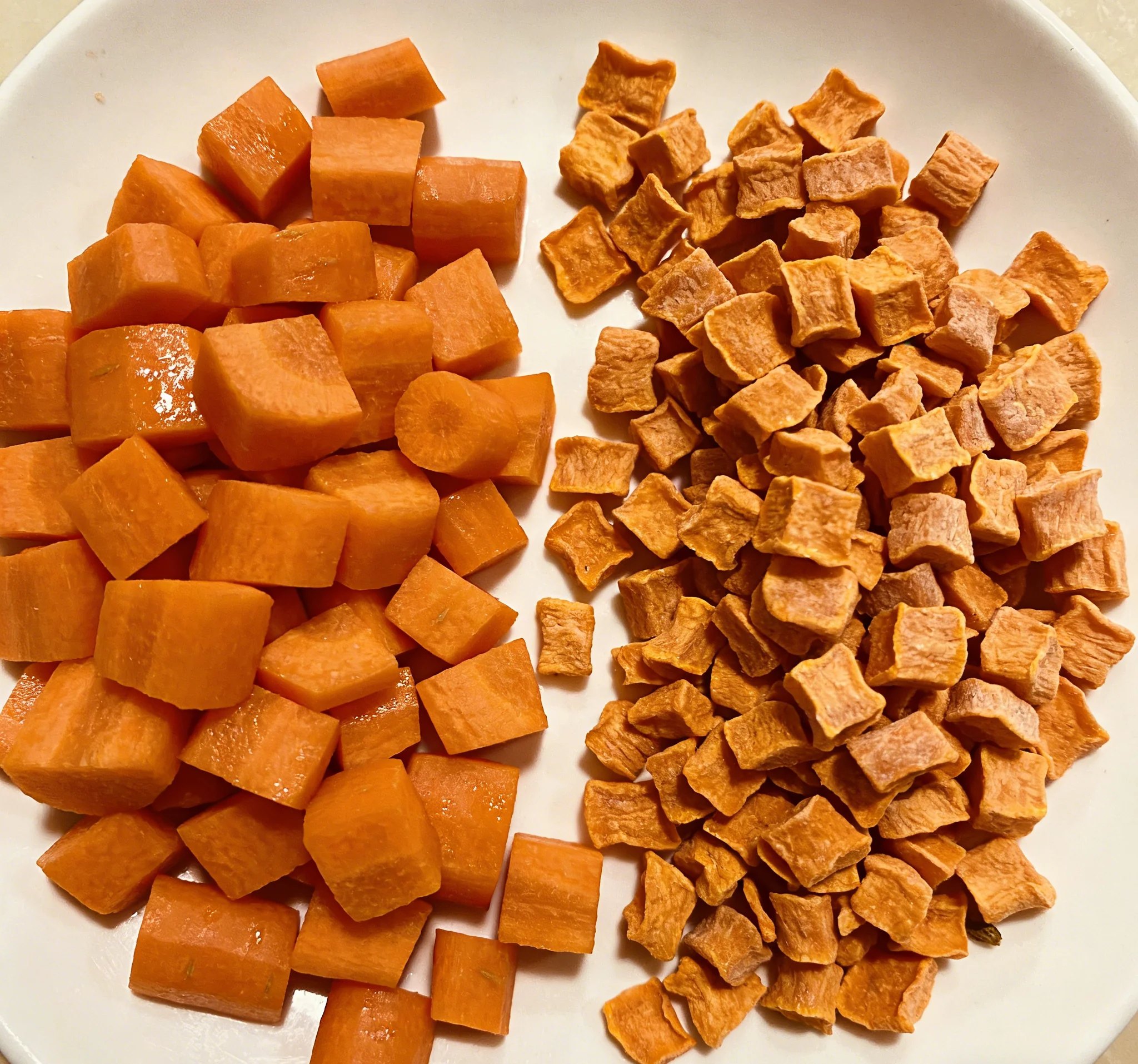 Freeze-dried Carrot Dices
