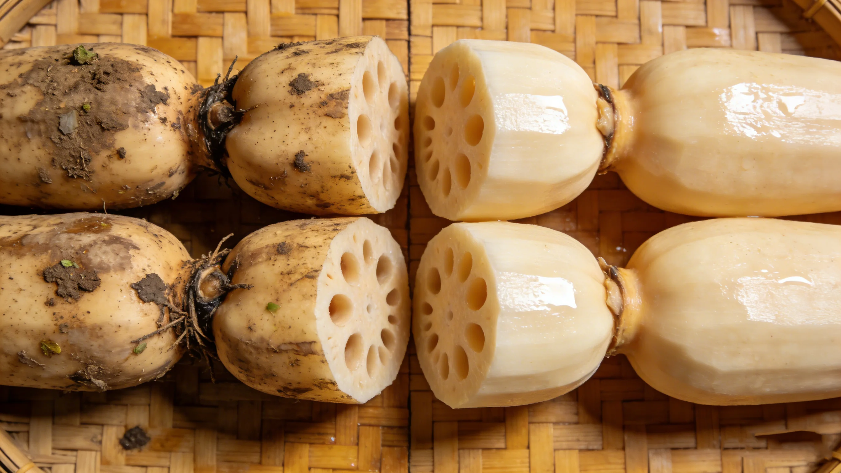 Lotus Root Washing