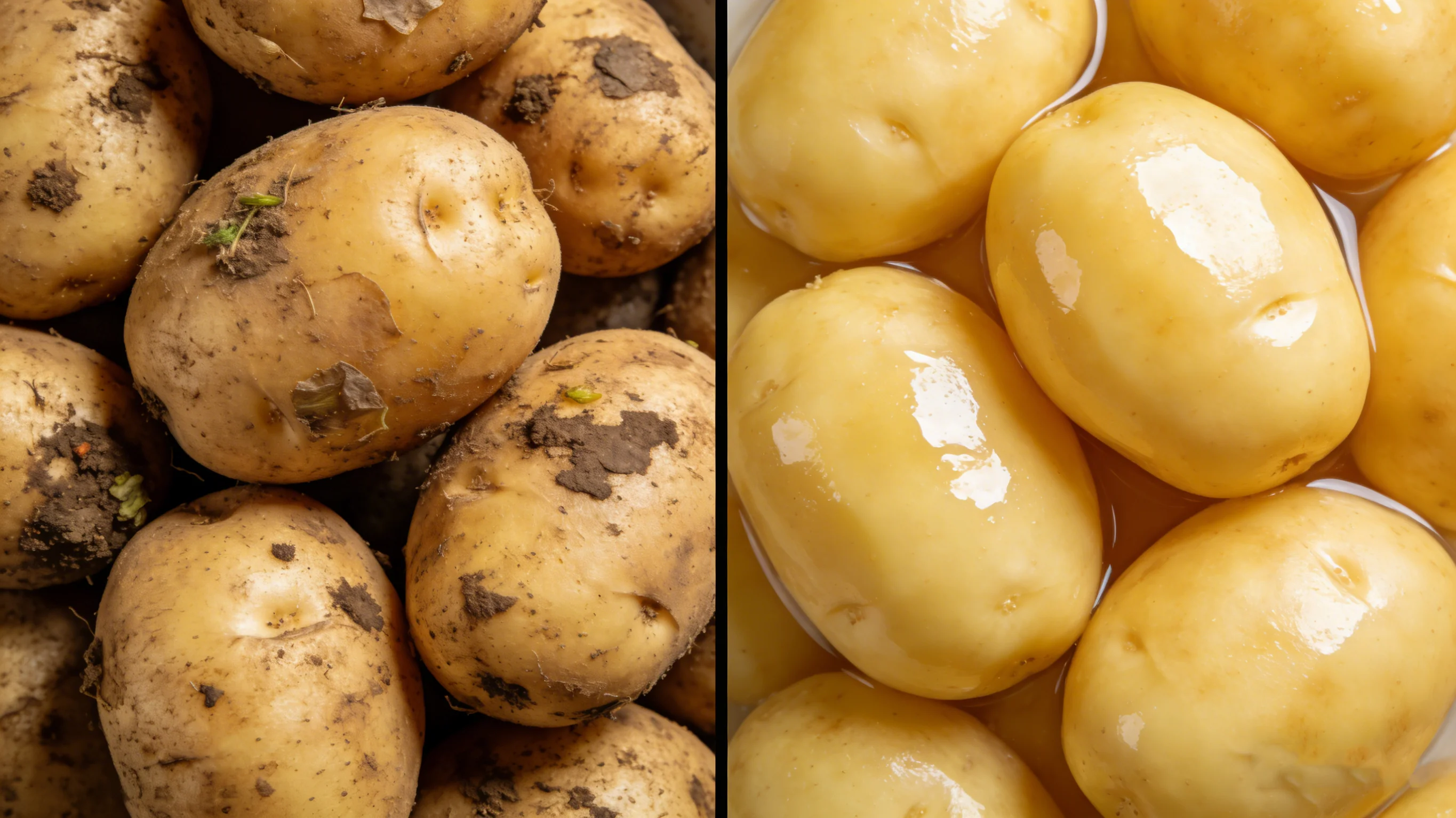 Potatoes After Washing